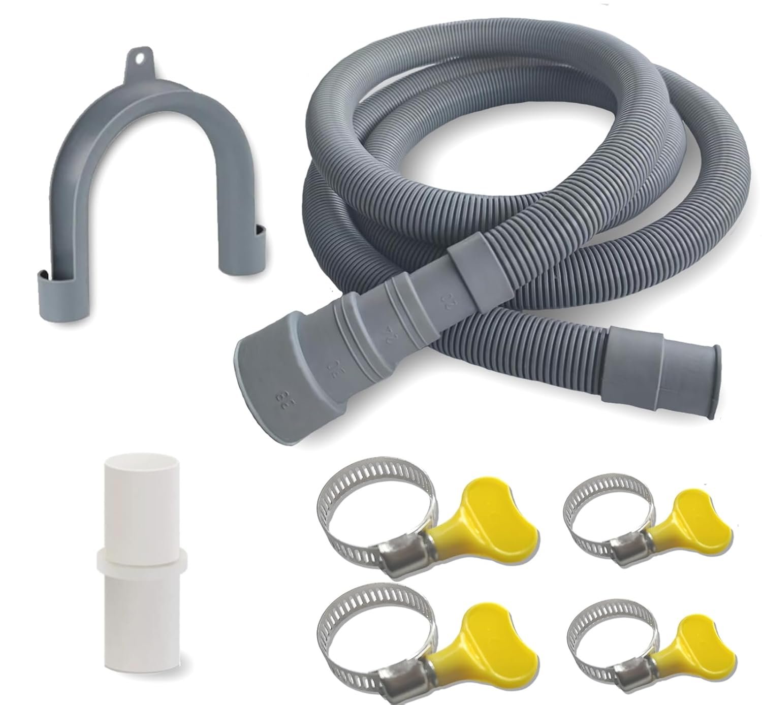 6.5ft Washing Machine Drain Hose Extension