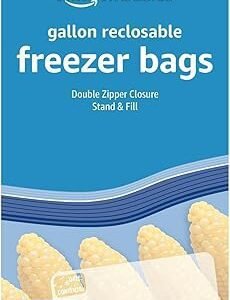 Amazon Basics Gallon Freezer Bags – 50 Count Pack