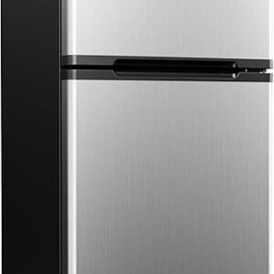 Compact EUHOMY Mini Fridge with Freezer – Perfect for Small Spaces