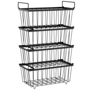 iSPECLE Stackable Freezer Organizer Bins for Efficient Storage iSPECLE Stackable Freezer Organizer Bins for Efficient Storage