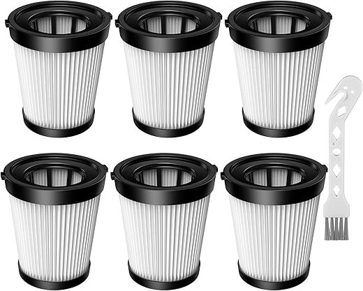 6 Pack HEPA Filters for Fabuletta Vacuum