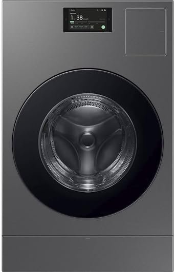 SAMSUNG WD53DBA900HZ Bespoke 5.3 Cu. Ft. Dark Steel Front Load All-in-One Washer/Dryer Combo