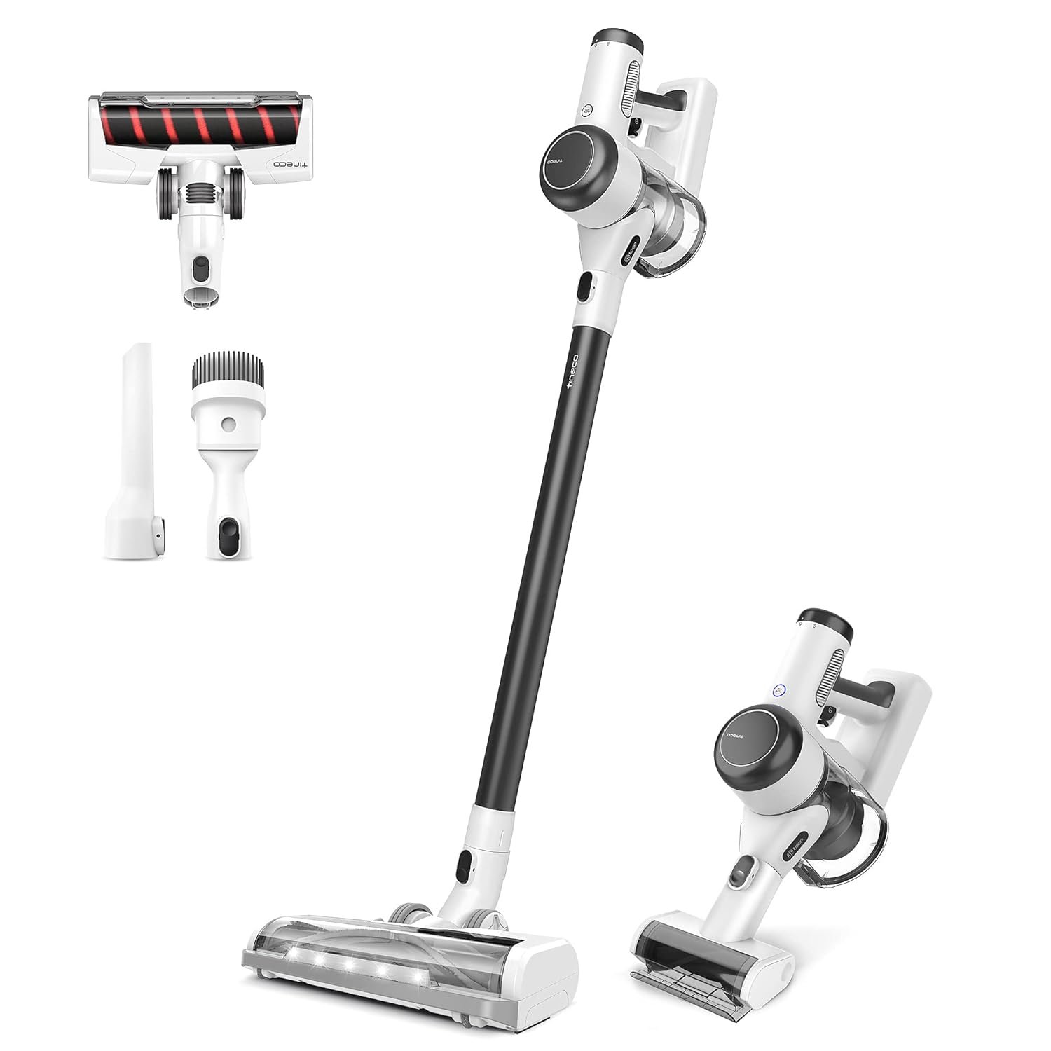 Tineco Pure ONE X Tango Smart Cordless Vacuum Cleaner, Powerful Suction & Lightweight Handheld Vacuum for Hard Floor, Pet Hair, Carpet Cleaning (Renewed)